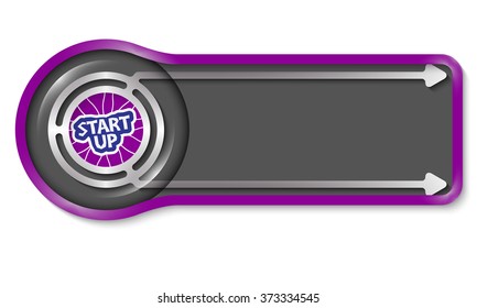 Vector object for your text and start up icon