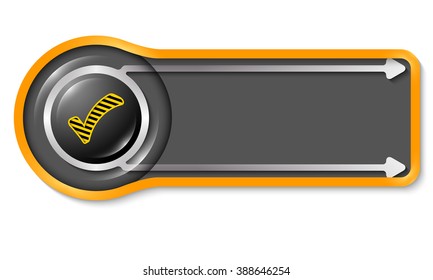 Vector object for your text and striped check box