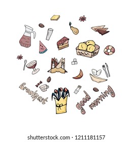 vector objects breakfast