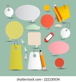 Vector Objects and Labels Set 