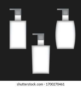 Vector objects set. Sanitizers for hands against microbes and viruses