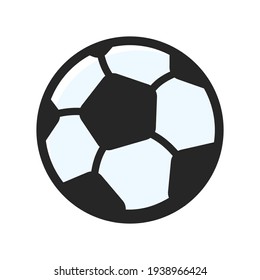 Vector Objects Spherical soccer balls for various sports events. Isolated on white background.