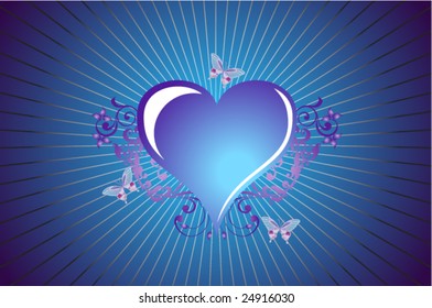 Vector ocean heart