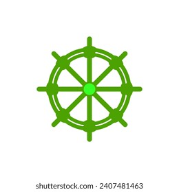 Vector Ocean Ship Steering Wheel