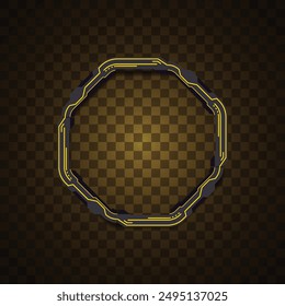 Vector del conjunto de Anuncio de octógono. Anuncio sencillo. Anuncio futurista.