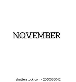 Vector of october replaced by november for industrial needs