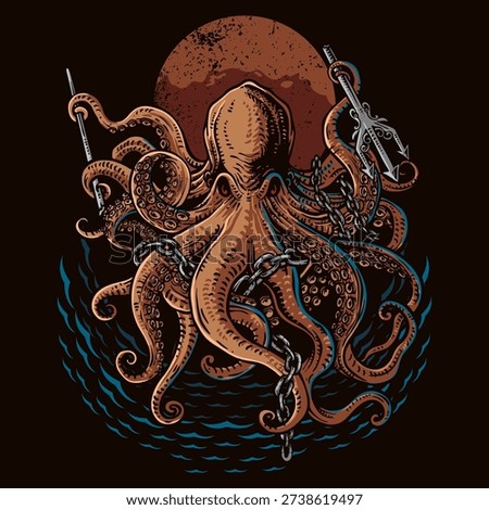 VECTOR OCTOPUS BREAKS ZEUS'S STICK