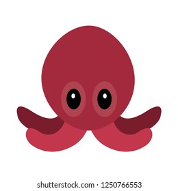 Vector octopus emoji