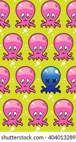 vector octopus pattern