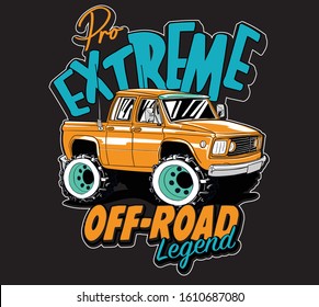 vector off road car illustration