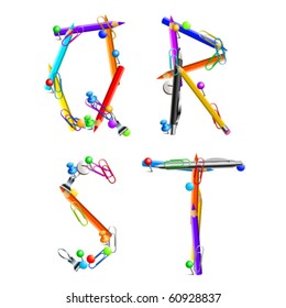 Vector Office alphabet