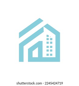 vector office building logo design