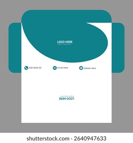 Vector vector office envelope design template
