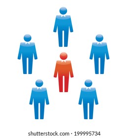 vector office human icon team