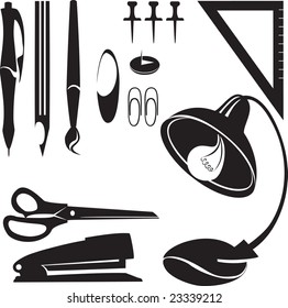 Vector. Office item set 1. This image is a vector illustration and can be scaled to any size without loss of resolution.