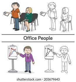 Vector office people