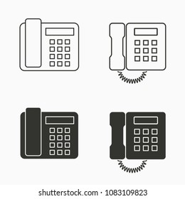Vector office phone icon