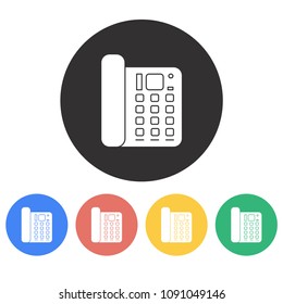 Vector office phone icon