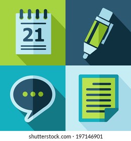 Vector office set icons. Eps10