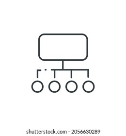 Vektorsymbol für Bürostruktur, Vektorgrafik