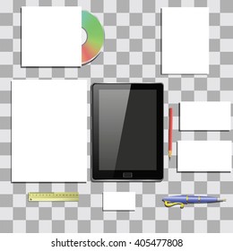 Vector Office Supplies Isolated