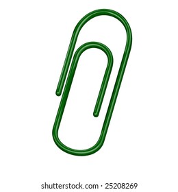 Vector office supply paperclip