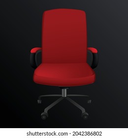 Vector official chair.3d official interior equipment ,furniture