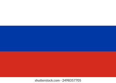 Vector Bandera oficial de la Federación Rusa en Colores originales