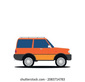 Vector off-road car in flat style