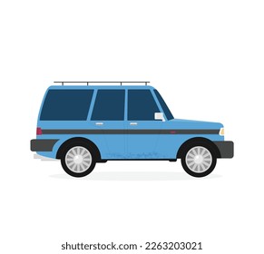 Vector off-road car in flat style