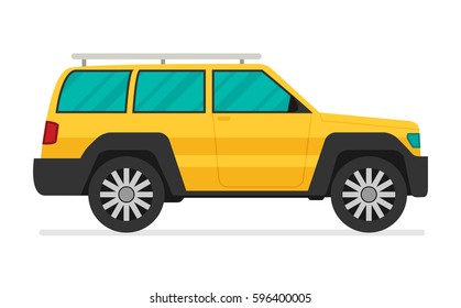 Vector off-road car in flat style