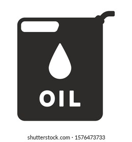 Vector oil can icon. Logo illustration.