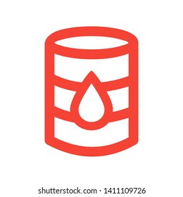 vector oil can illustration - oil container symbol, fuel sign. gasoline symbol - Vector