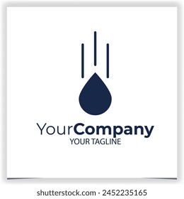 Plantilla de diseño de logotipo de gota de aceite de Vector