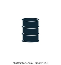 vector oil fuel barrel simple flat icon pictogram isolated on a white background. Gas oil fuel, energy power petroleum industry symbol, sign