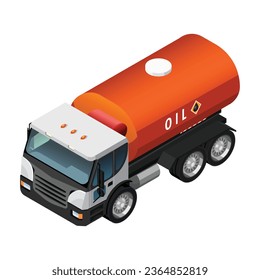 vector oil industry isometric infographics with means of transportation extraction equipment
