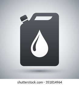 Vector oil jerrycan icon
