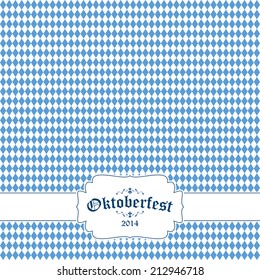 vector of Oktoberfest background with banner and text Oktoberfest 2014