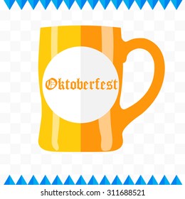 vector, oktoberfest banner isolated. 