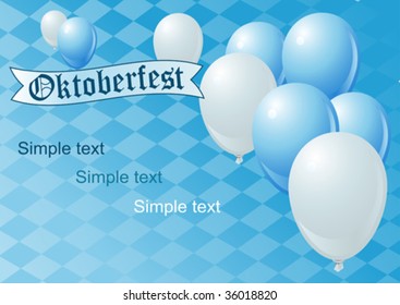 Vector Oktoberfest Celebration Background with Copy space.