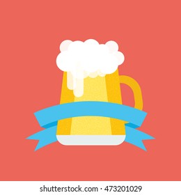 Vector oktoberfest design template.