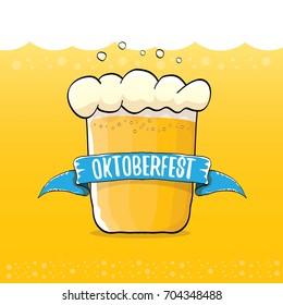 vector oktoberfest vector label on orange beer background. octoberfest vector graphic poster or banner design template