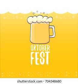 vector oktoberfest vector label on orange beer background. octoberfest vector graphic poster or banner design template