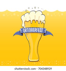 vector oktoberfest vector label on orange beer background. octoberfest vector graphic poster or banner design template