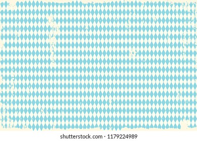 Vector Oktoberfest vintage blue checkered background