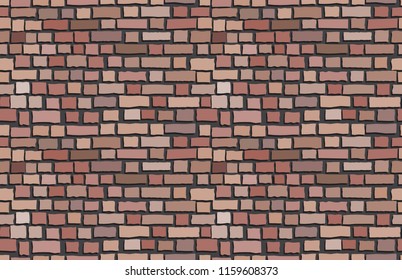 Vector old brick wall background