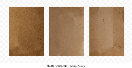Vector old brown paper background texture. in A4 size for design work cover book presentation. brochure layout and  flyers poster template.