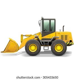 Vector Old Bulldozer