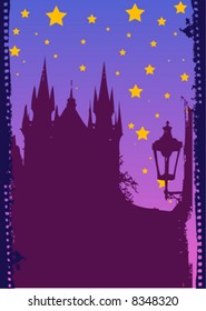 vector old city silhouette