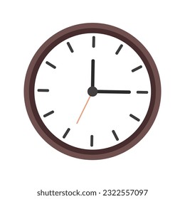 vector old clock flat icon time is money